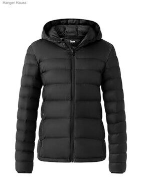 Women's Lightweight Waterproof Quilted Down Winter Coat Packable Hooded Warm